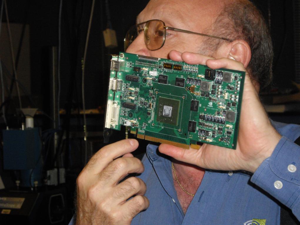 Nvidias Testlab: Testkarte ohne Temperaturfühler ... (Bild: PCGH)
