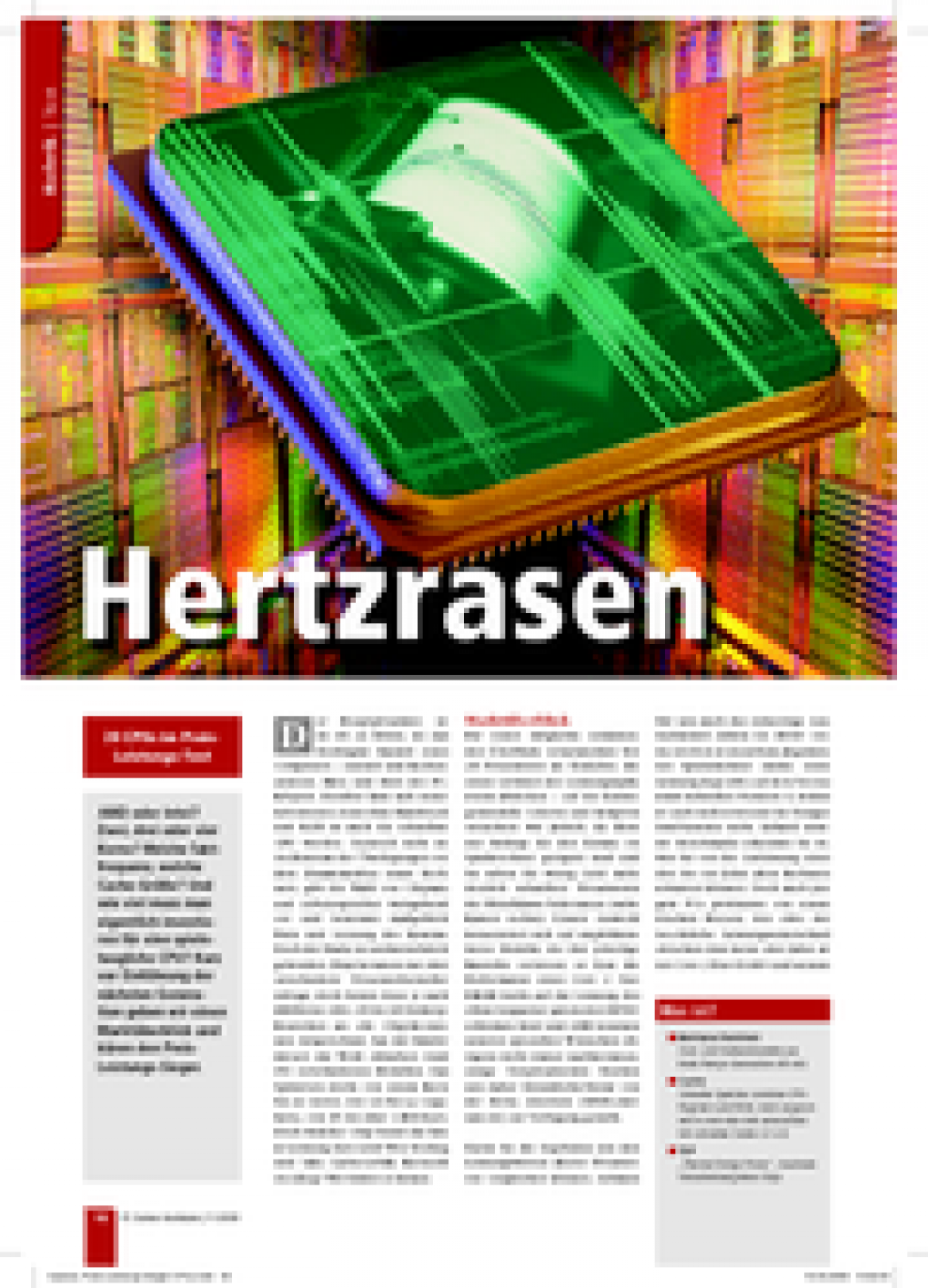 20 Prozessoren im Vergleich - Vorschau auf Ausgabe 11/2008