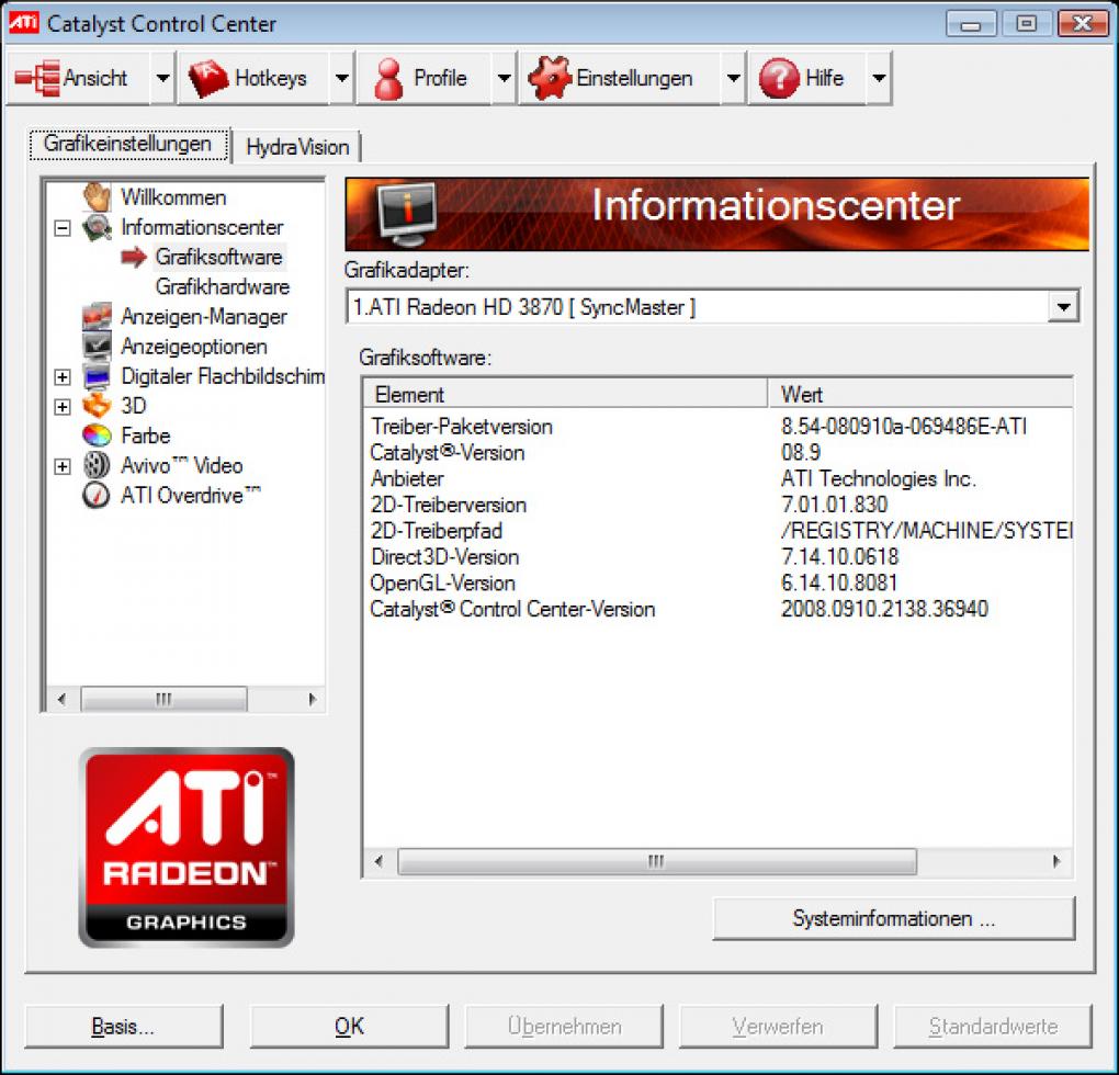 Catalyst '8.10 Beta': Version 8.54 (Bild: PCGH)