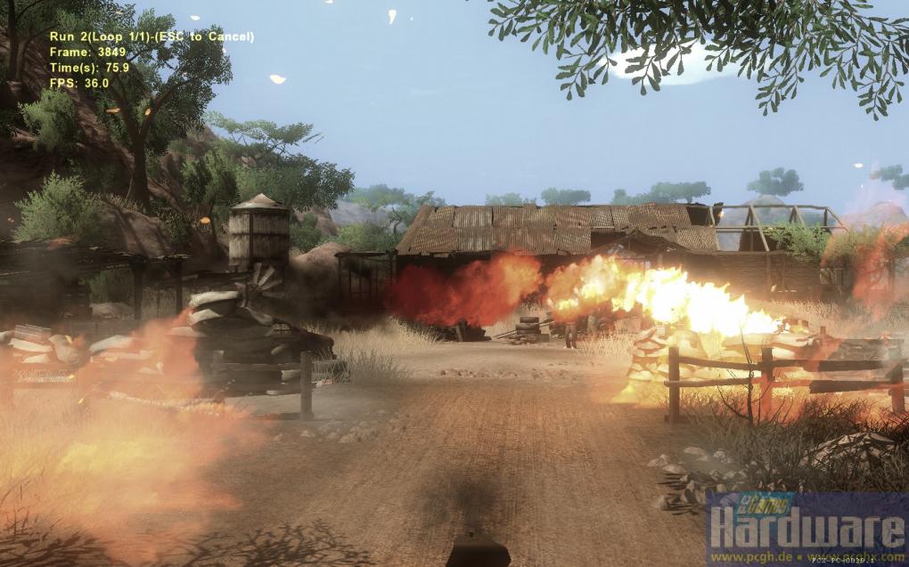 Szene aus dem Far Cry 2 Benchmark