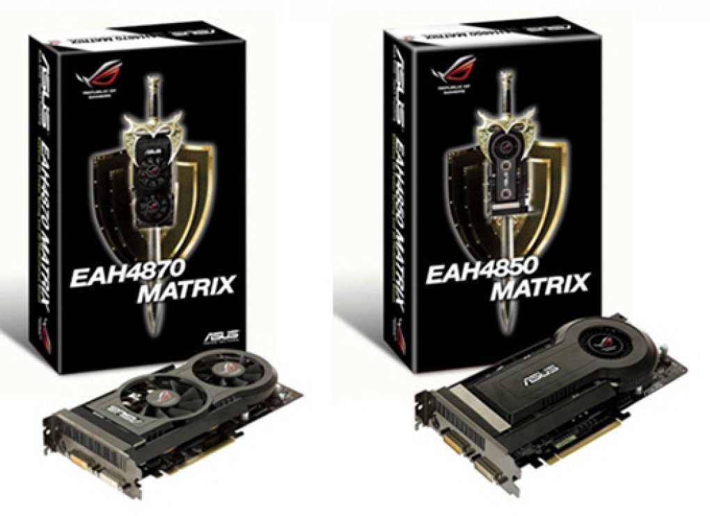 Asus EAH4870 Matrix/HTDI/512MD5 und Asus EAH4850 Matrix/HTDI/512M (Bild: Tcmagazine)