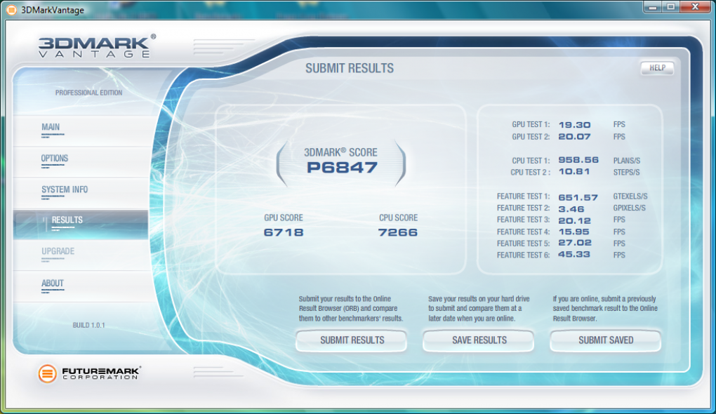 3DMark Vantage-Score: Radeon HD 4850