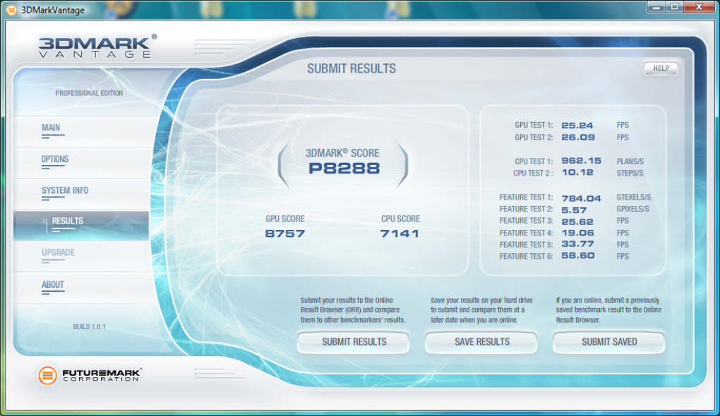 3DMark Vantage-Score: Radeon HD 4870