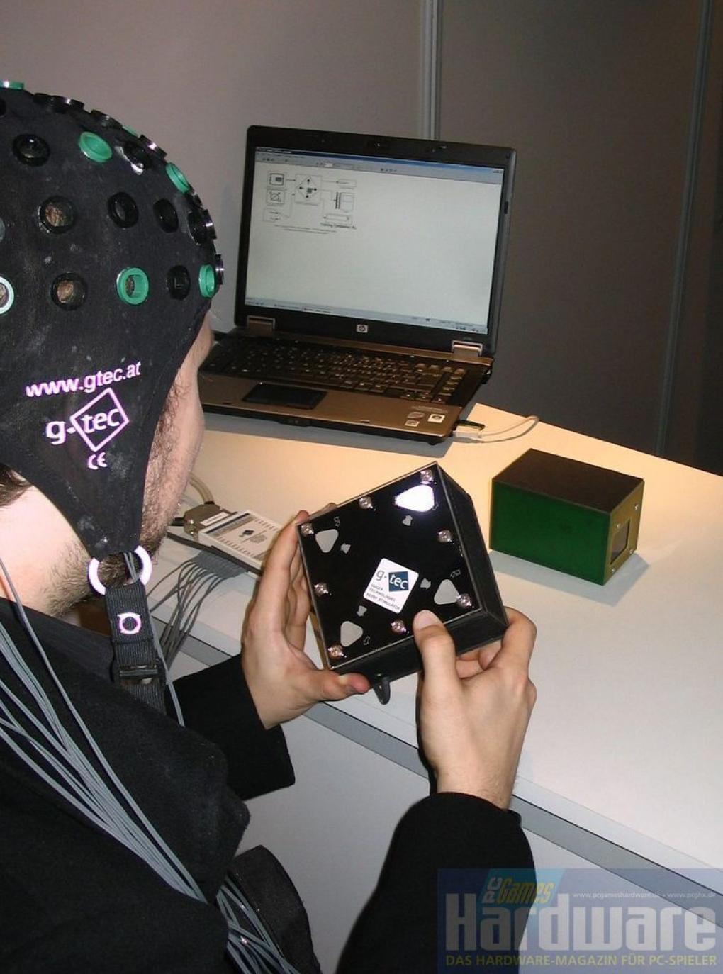 Brain-Computer Interface: Die Trainingsphase dauert etwa fünf bis sieben Minuten.