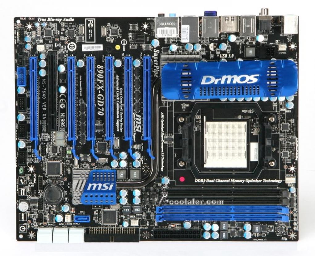 MSI 890FX-GD70 - erste Bilder des AM3-Mainboards (1)