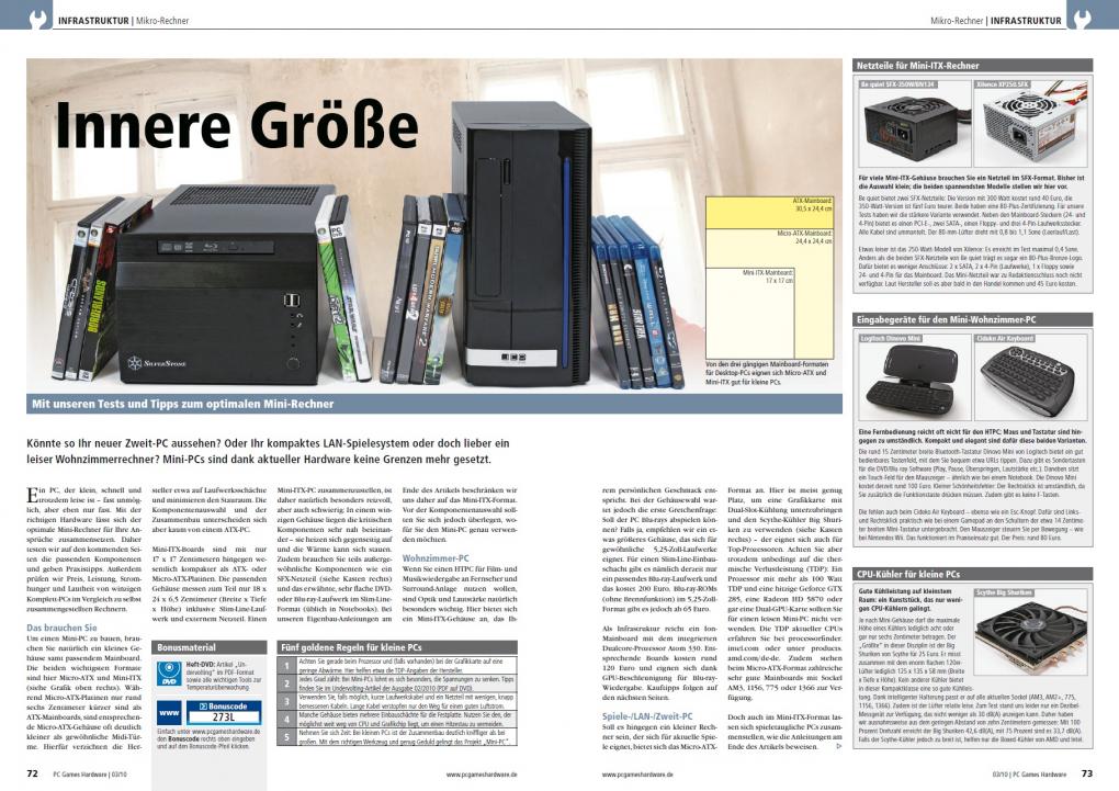 Leseprobe: die ersten beiden Seiten aus dem neunseitigen Mini-PC-Special