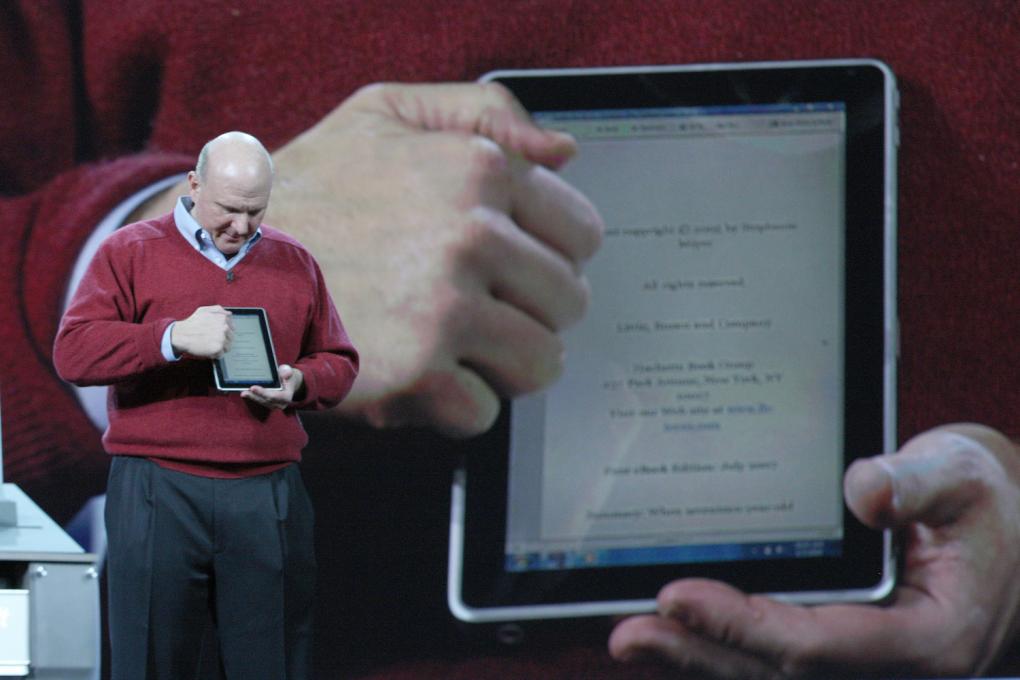 Steve Ballmer kündigt neue Windows-Tablets und Windows 8 an.