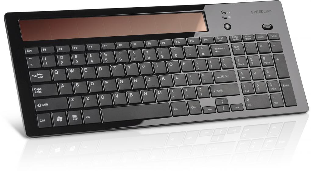 Speedlink Wireless Solar Keyboard: Ab August ohne Kabel und ohne Batteriewechsel.