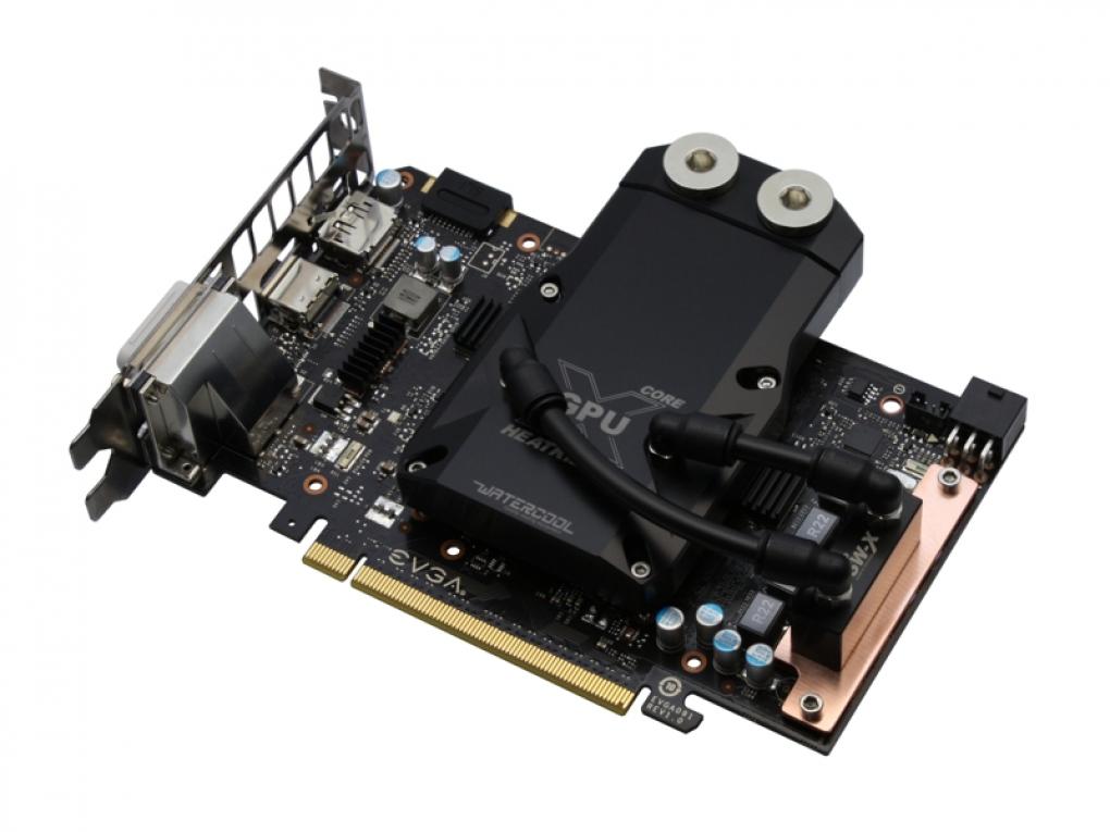 Watercool Heatkiller GPU-X³ core LT und microSW-X GTX 660 auf einer Geforce GTX 660. Das Wasser wird übrigens parallel zur Hauptkühlstruktur im GPU-Kühler geleitet, so dass trotz des geringen Durchmessers der Verbindung kein erhöhter Widerstand entsteht.