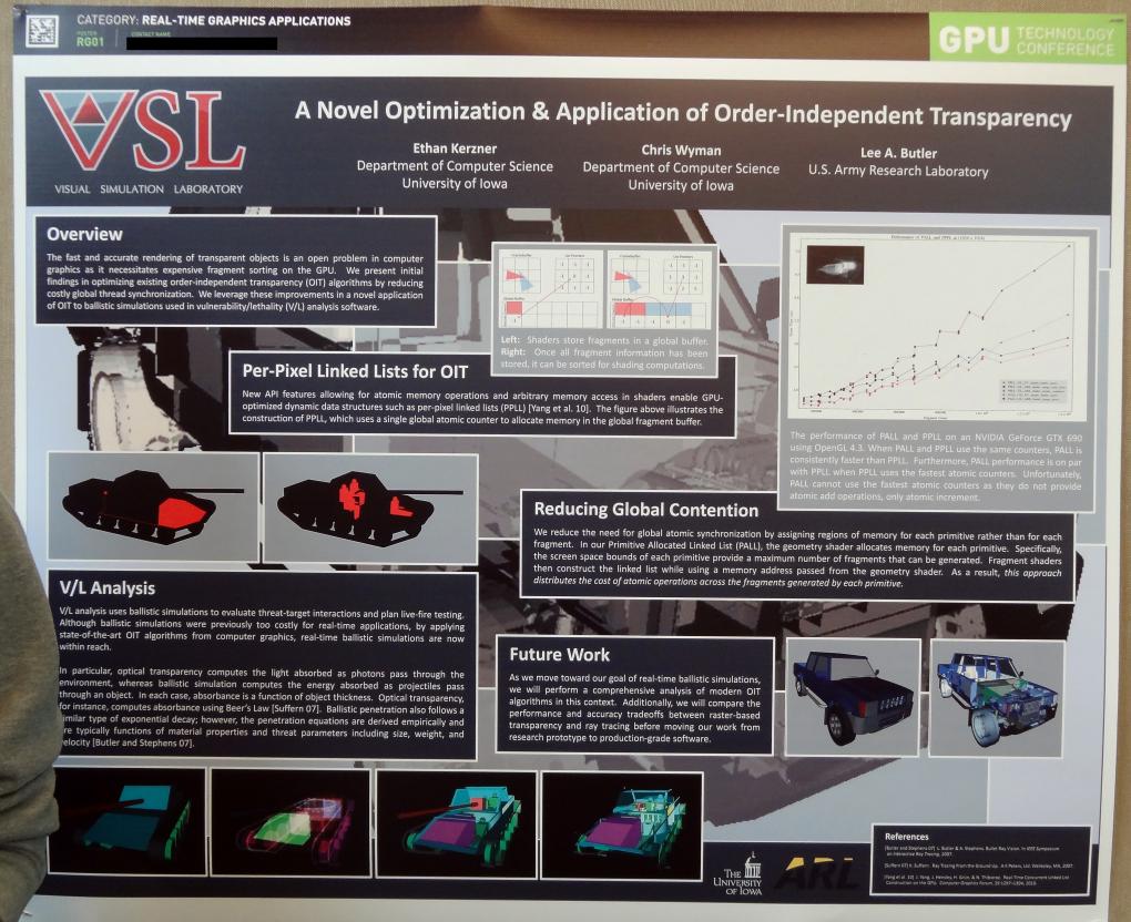 GTC 2013 Poster Session Order Independent Transparency