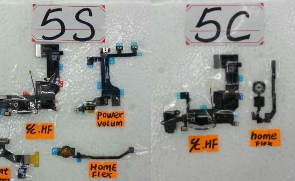 iPhone 5S und 5C: Ersatzteile im Bild