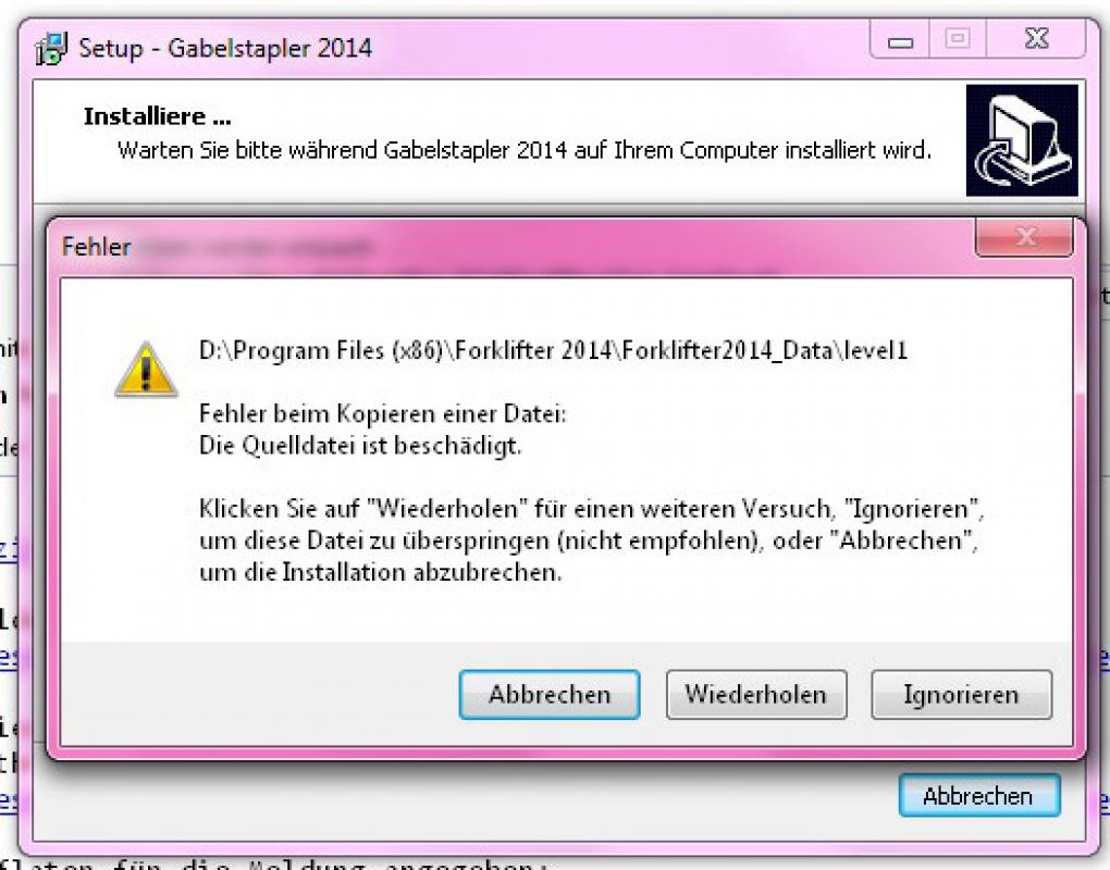 Installationsprobleme