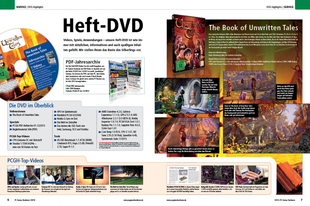 DVD Inhalt PCGH 1013