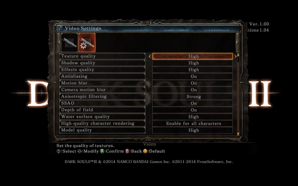 Dark Souls 2 - Einstellbare Grafikoptionen auf dem PC