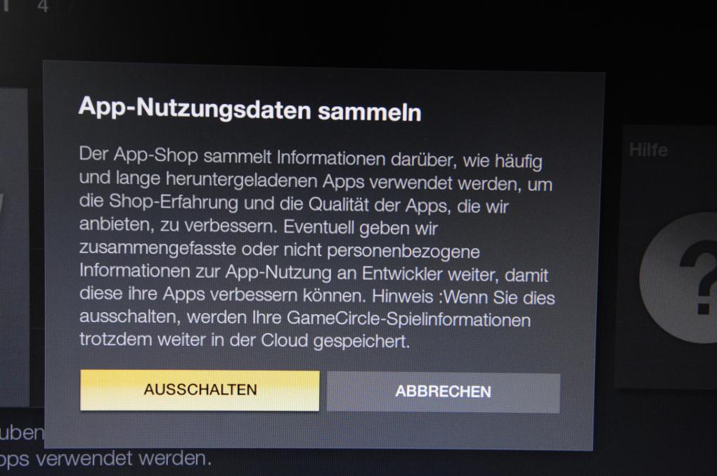Fire TV: App Nutzungsdaten sammeln