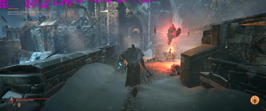 Lords Of The Fallen: PCGH-Benchmarkszene in 21:9 (Originalauflösung 3.440 × 1.440 auf einem LG 34UM95-P)