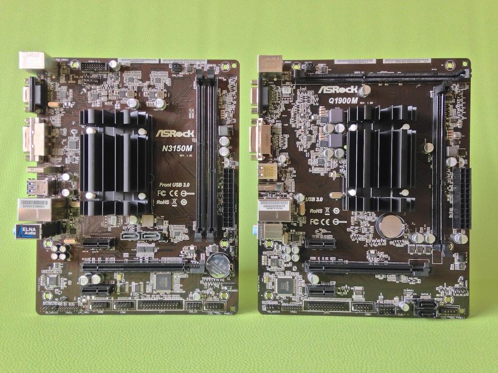 Asrock N3150M und Q1900M:
Micro-ATX Mainboards mit Intel Celeron Prozessor