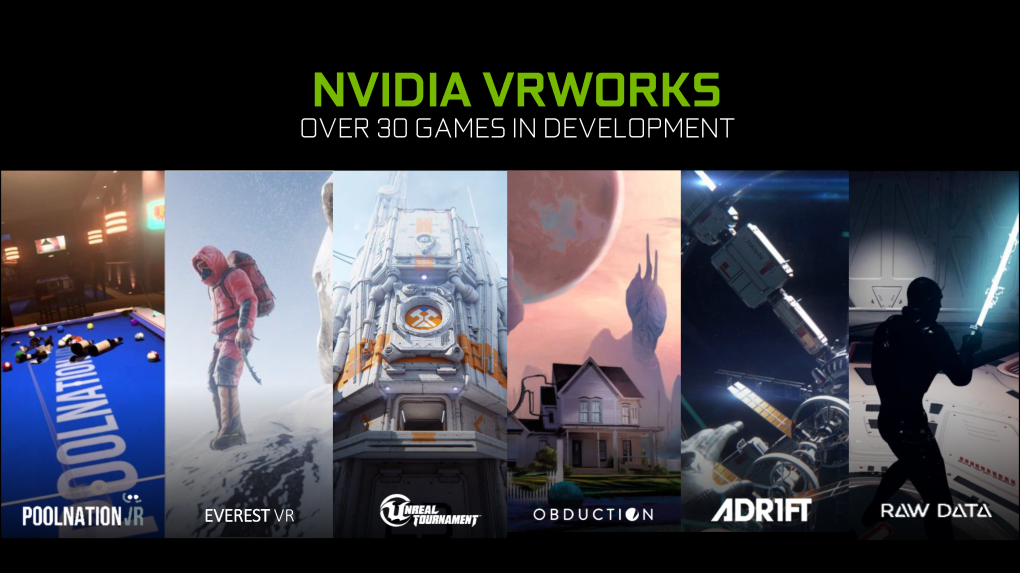 Große Pläne mit VR - Nvidia stellte die 3D-Headsets bei der Präsentation in den Vordergrund.