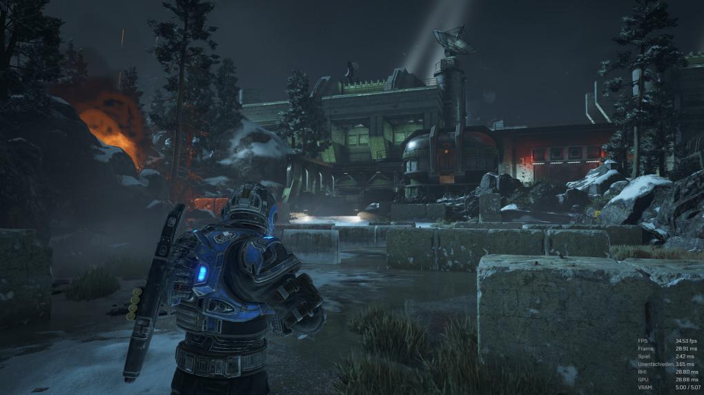 Gears of War 4 - Unsere Benchmarkszene Bunker Hill
