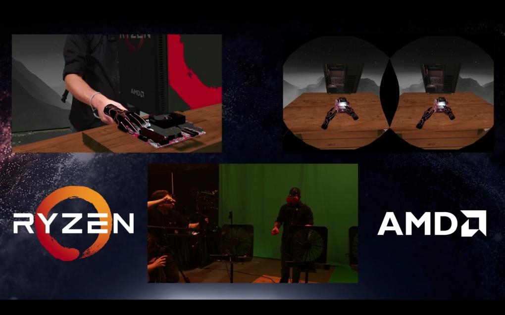 AMD Ryzen-System in VR mit Wraith-Kühler