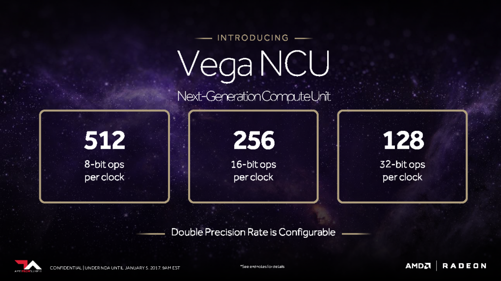 Vega: 128 FP32-Operationen pro Takt und NCU deuten 128 Shader in einer NCU an