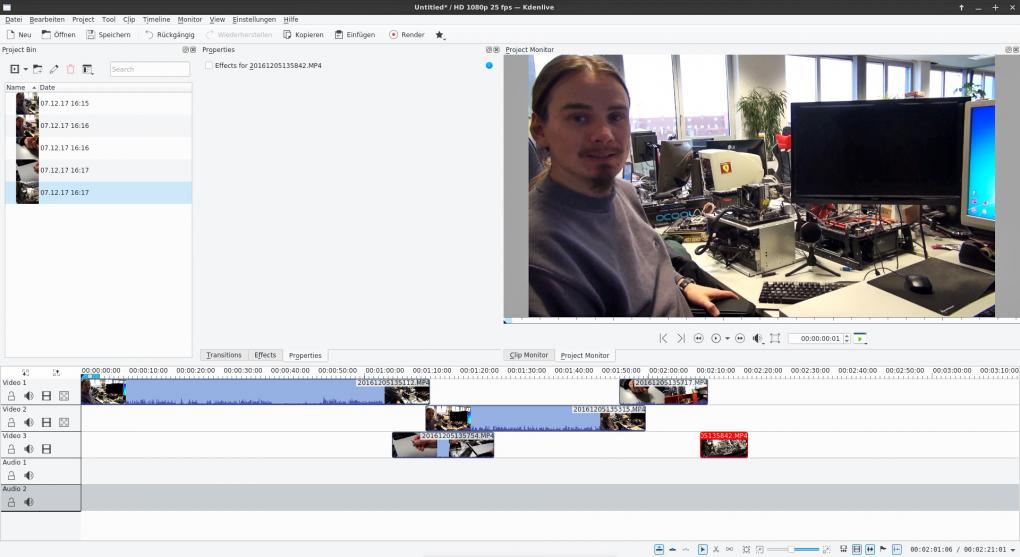 <strong>Medienbearbeitung unter Linux:&nbsp;</strong>Kdenlive für die Videobearbeitung