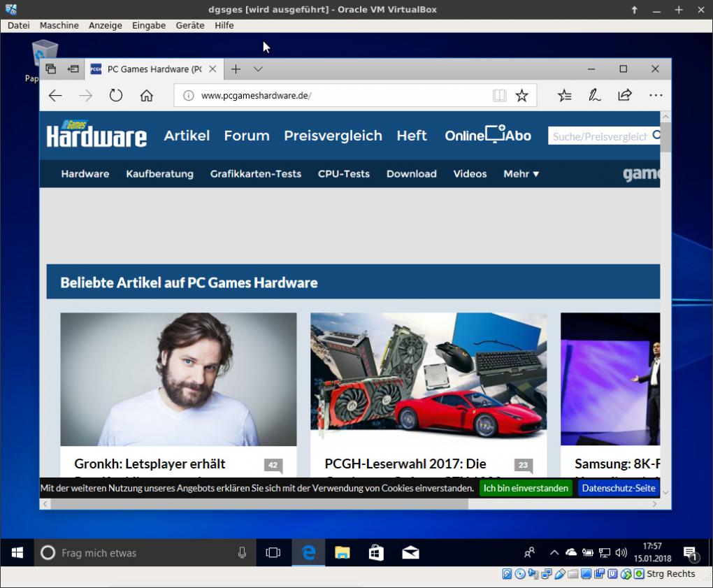 Virtualisierte Hardware: Windows 10 unter Linux (Schritt 5)