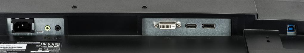Die Anschlüsse des Monitors