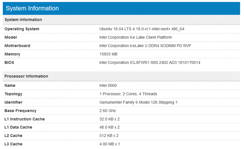 Intel Ice Lake: Hinweis auf größere Caches bei 10 nm (1)