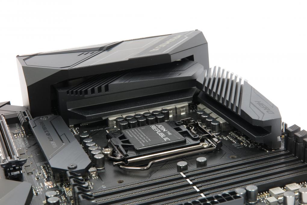 Besser als ihr Ruf: Die Spannungswandler des Asus Maximus XI Hero haben PCGH-Messungen zu Folge mehr Temperaturreserven als die vieler anderer Mainboards.