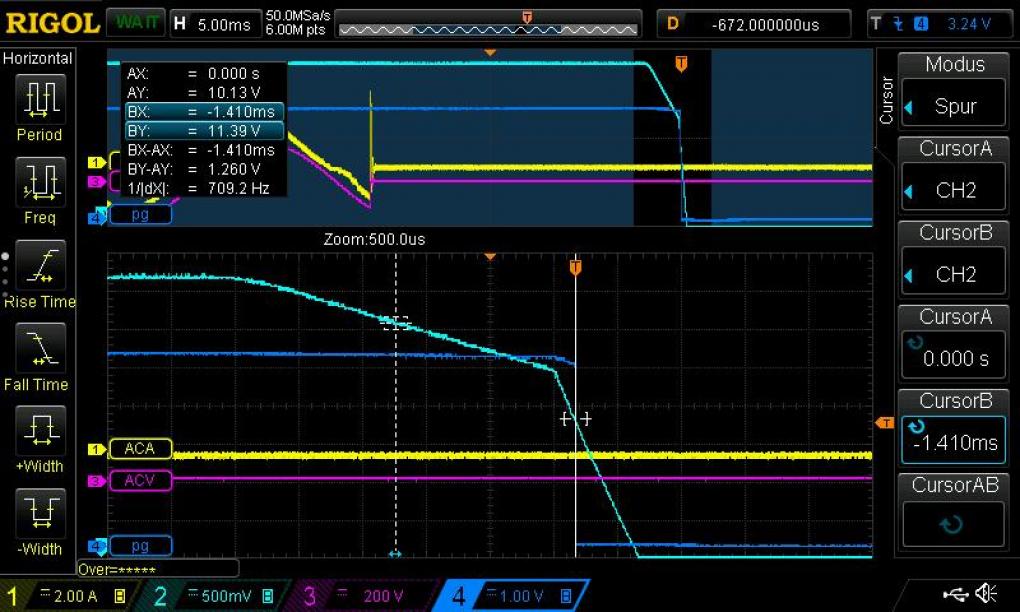Be Quiet Pure Power 11 CM 500W im Test: (10) Power-Good-Signal&nbsp;