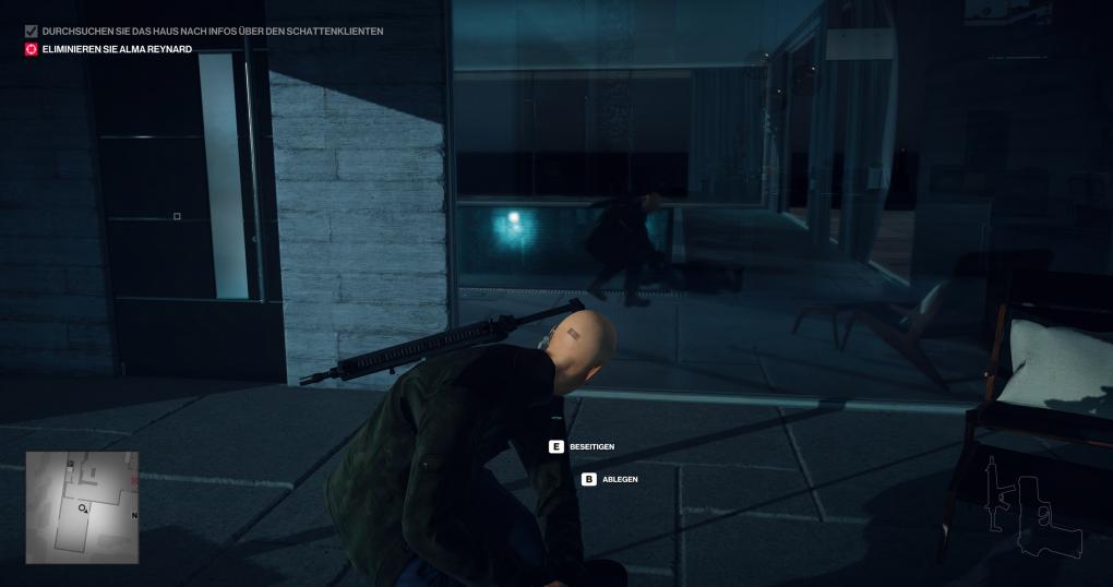 Hitman 2: Die Spiegelungen sind nicht nur sehenswert, sondern bieten auch spielerische Vorteile (Gegnersichtung).