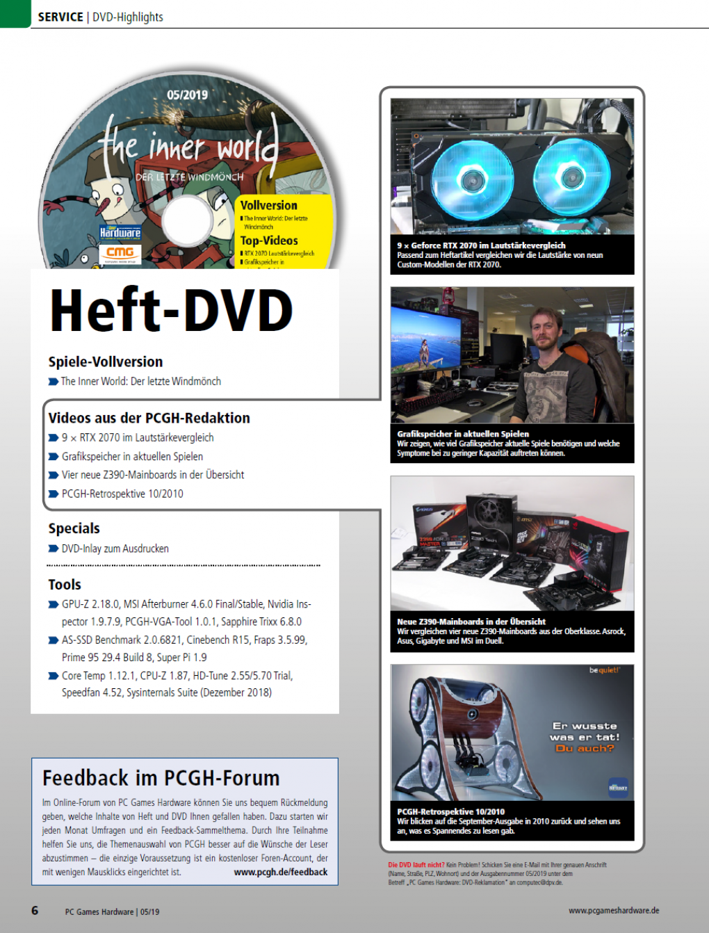 Der DVD-Inhalt in Ausgabe 223