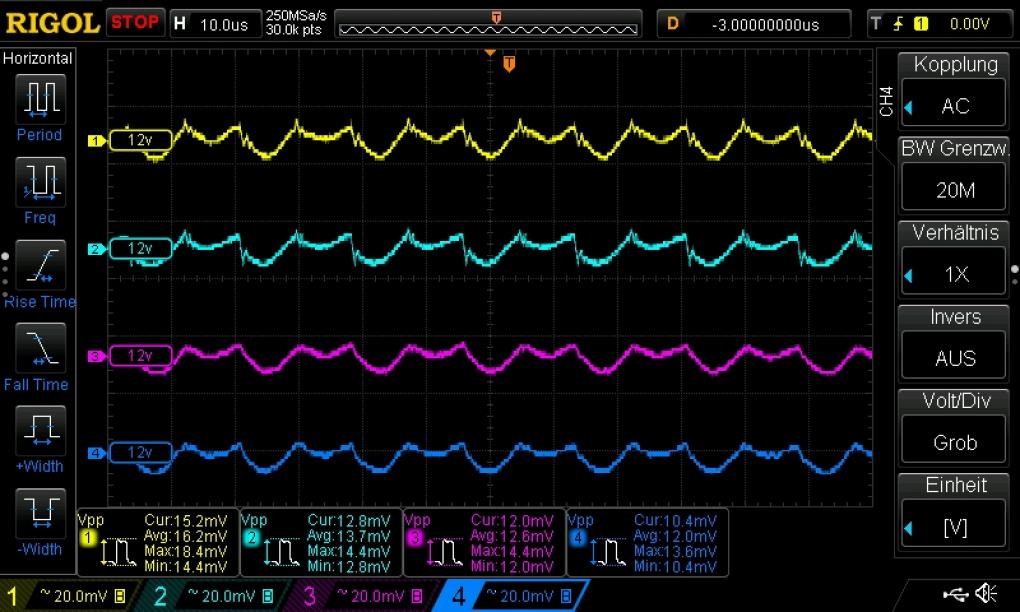 Sharkoon Silentstorm Cool Zero 650 Watt im Test - Ripple 12-Volt-Leitung