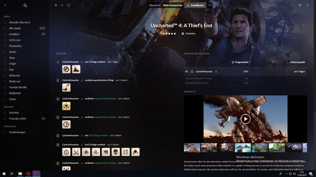 Gog Galaxy 2.0: Detailinfo Gog Galaxy 2.0