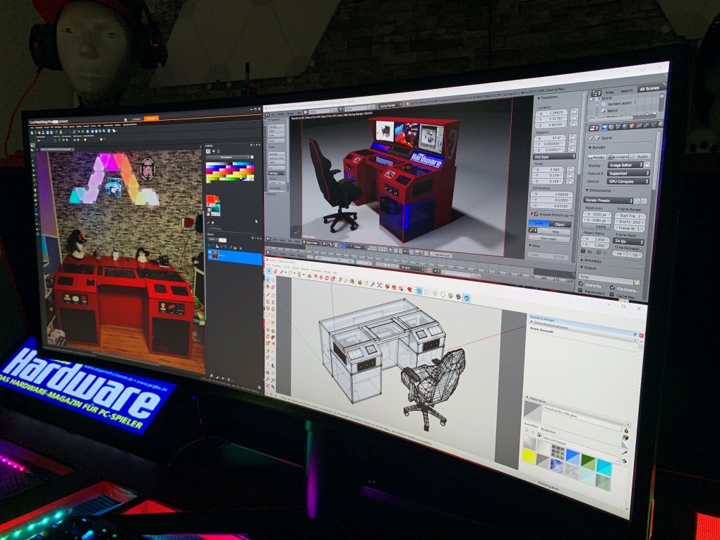 Bei der produktiven Arbeit offenbart die Screen-Split Funktion ihr volles Potential