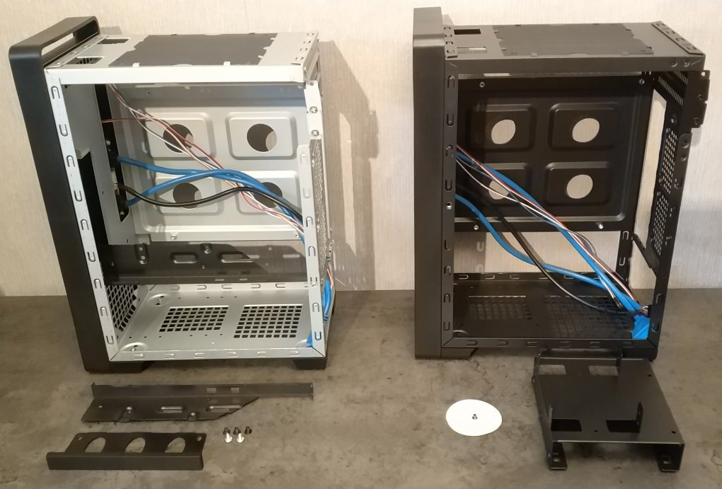 Festplattenhalterung -- Links: 04B - Rechts: 06B