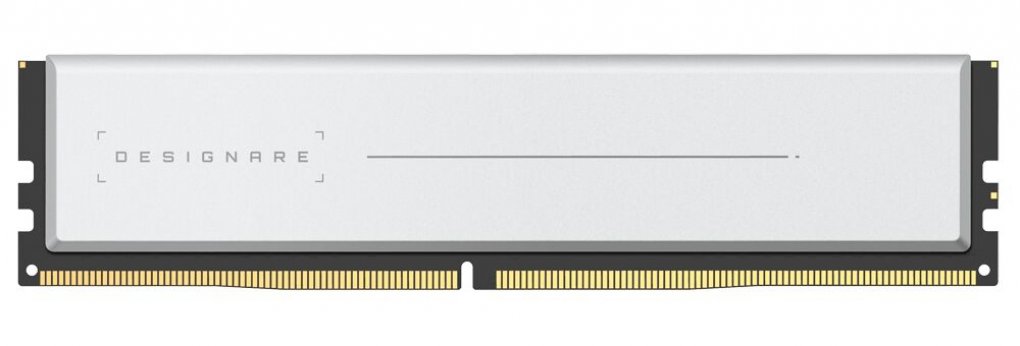 Gigabytes Designare-Arbeitsspeicher ist sehr schlicht gehalten - ganz im Gegensatz zu den bereits erhältlichen Aorus-Speicherriegeln.