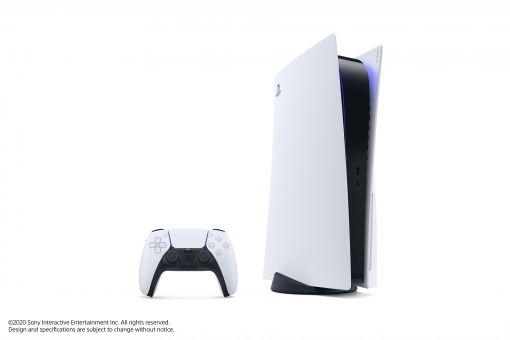 Playstation 5 im Test - Konsole stehend