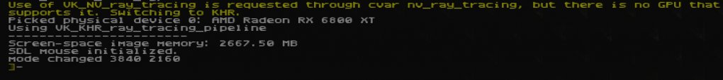 Quake 2 RTX v1.4: KHR-Raytracing bei RDNA 2