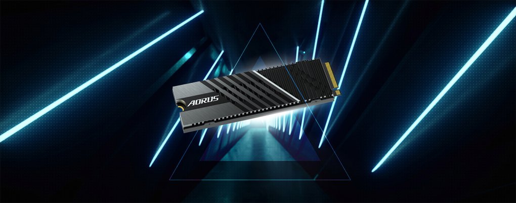 Mit der Aorus Gen4 7000s will auch Gigabyte SSDs mit bis zu 7 GB/s Lesegeschwindigkeit anbieten.