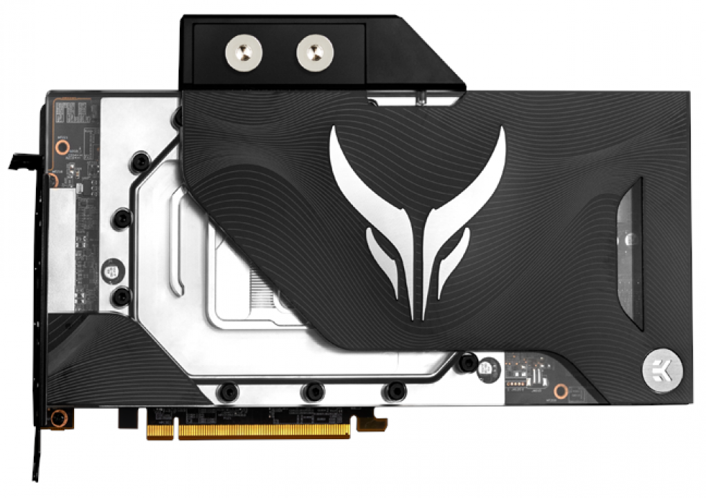 Die Powercolor RX 6800 XT / RX 6900 XT Liquid Devil setzt auf einen Custom-Wasserkühler von EK Water Blocks. Zudem werden auch Farbzusätze mitgeliefert.