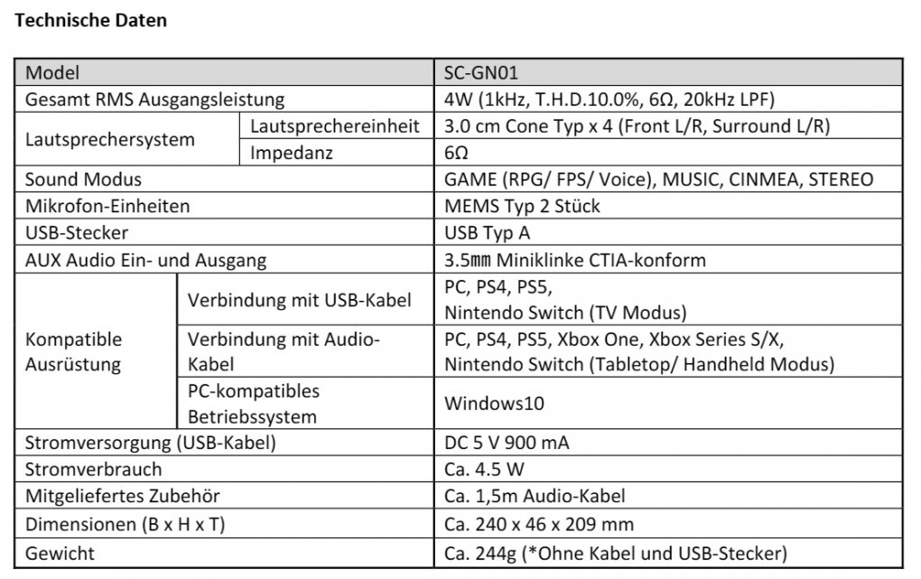Panasonic SC-GN01 - Gaming-Nacken-Lautsprecher (8)