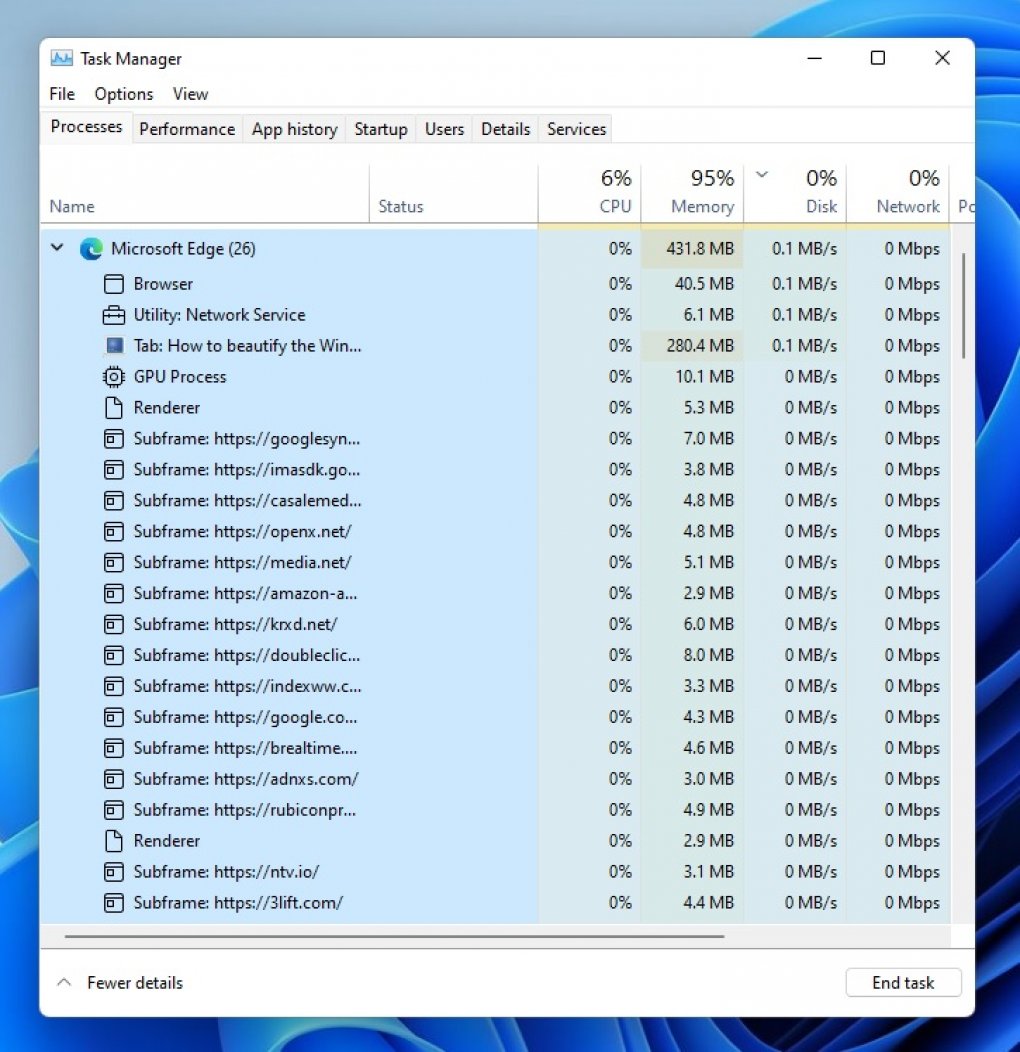 Windows 11: Task Manager soll neue Funktionen bekommen (1)