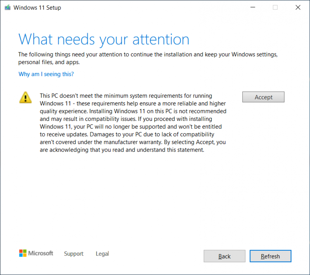Windows 11: Microsoft warnt erneut bei inkompatiblen Installationen.