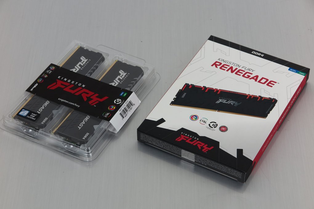 Kingston Fury Beast RGB KF436C18BBAK2/64 &amp; Kingston Fury Renegade RGB KF436C16RB1AK2/32