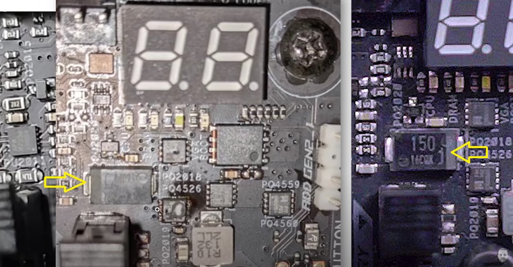 Verbrannter MOSFET auf Z690 Hero