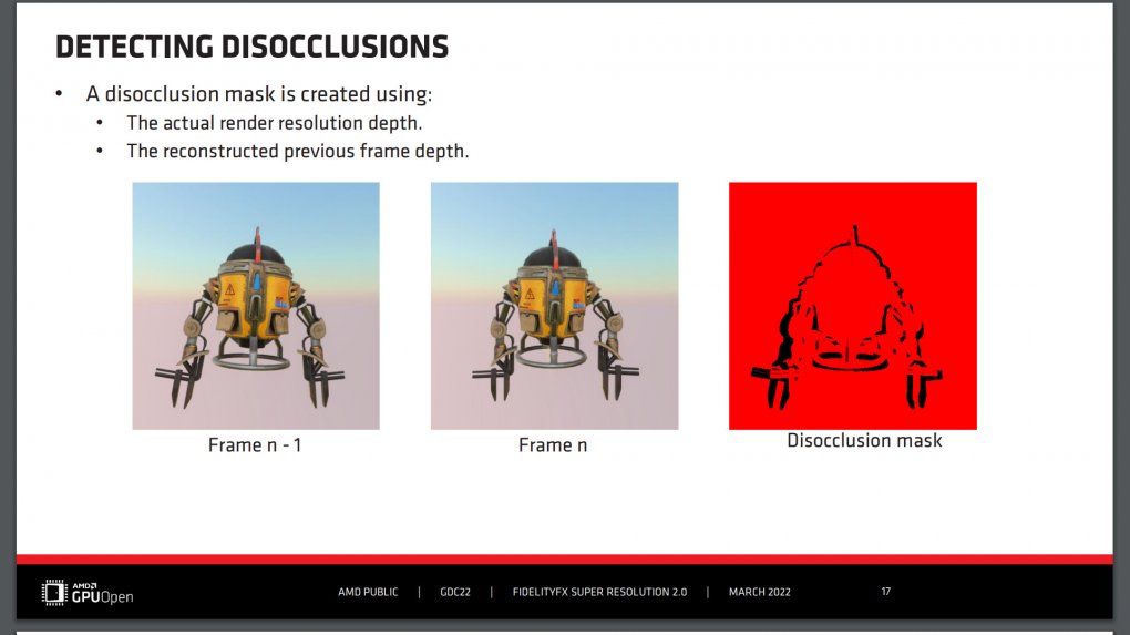 AMD FSR 2.0 - GDC Slides - Disocclusions