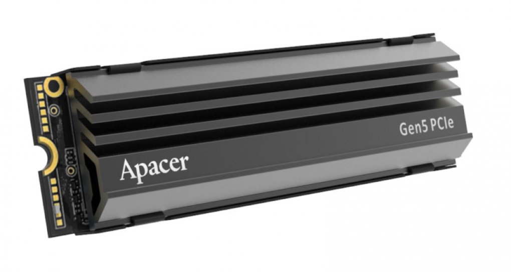 Von Apacer AS2280F5 wird immer mit einem Aluminium-Kühlkörper ausgeliefert.