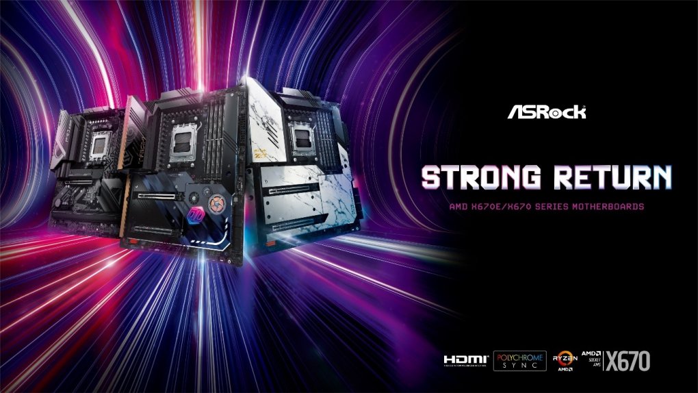 Auf der CES hat Asrock unter anderem drei AMD-Mainboards angekündigt. Von links nach rechts: X670E Pro RS, X670E Taichi und X670E Taichi Carrara.